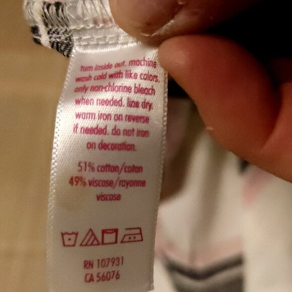 Justice Girls Ivory Pink Plaid Soft Button Down Shirt 12 - Picture 6 of 6